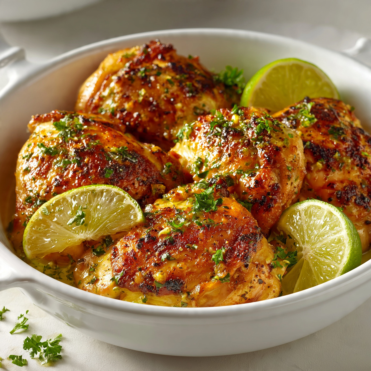 Cilantro Lime Chicken Thighs (Grilled or Oven-Baked)