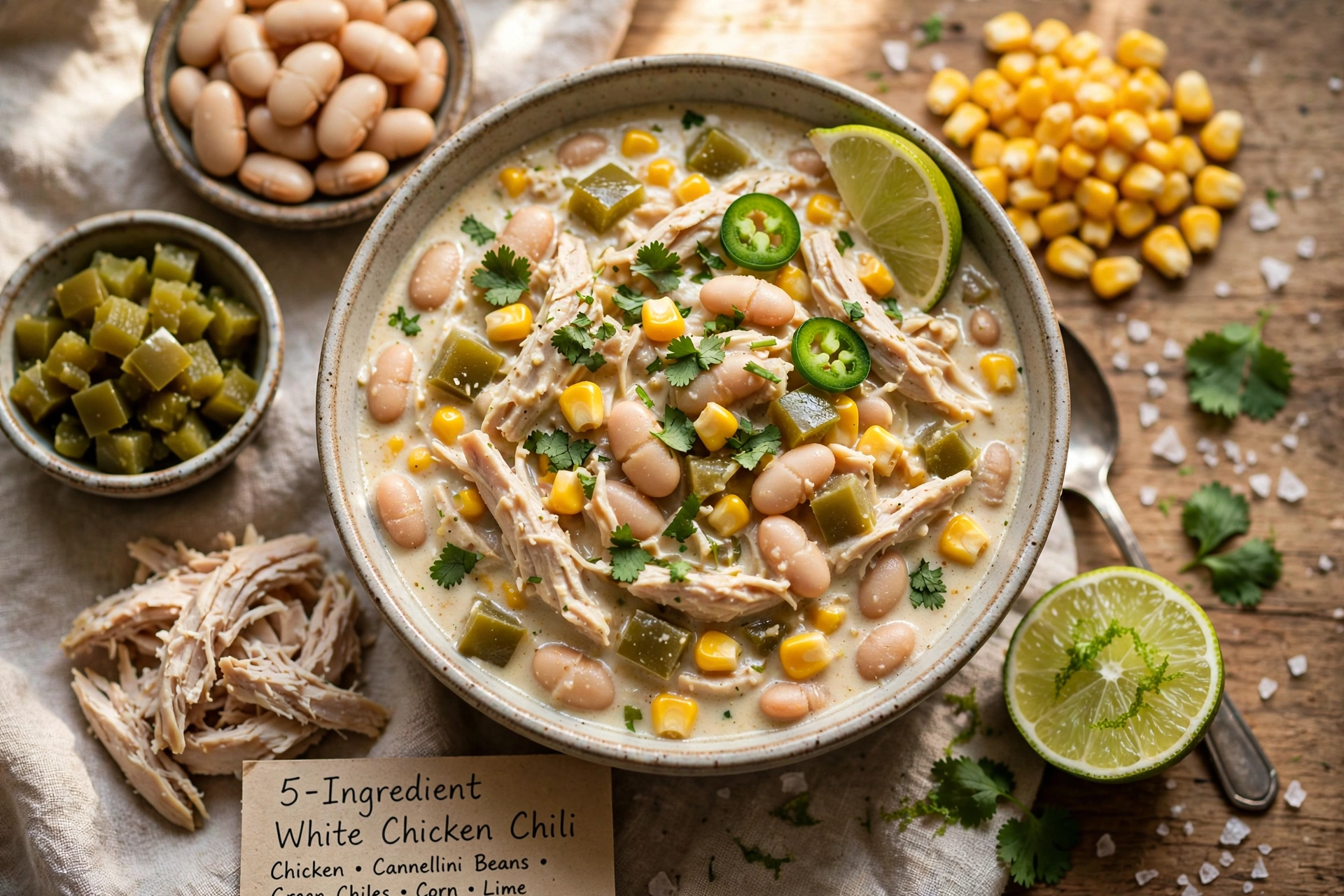5-Ingredient White Chicken Chili