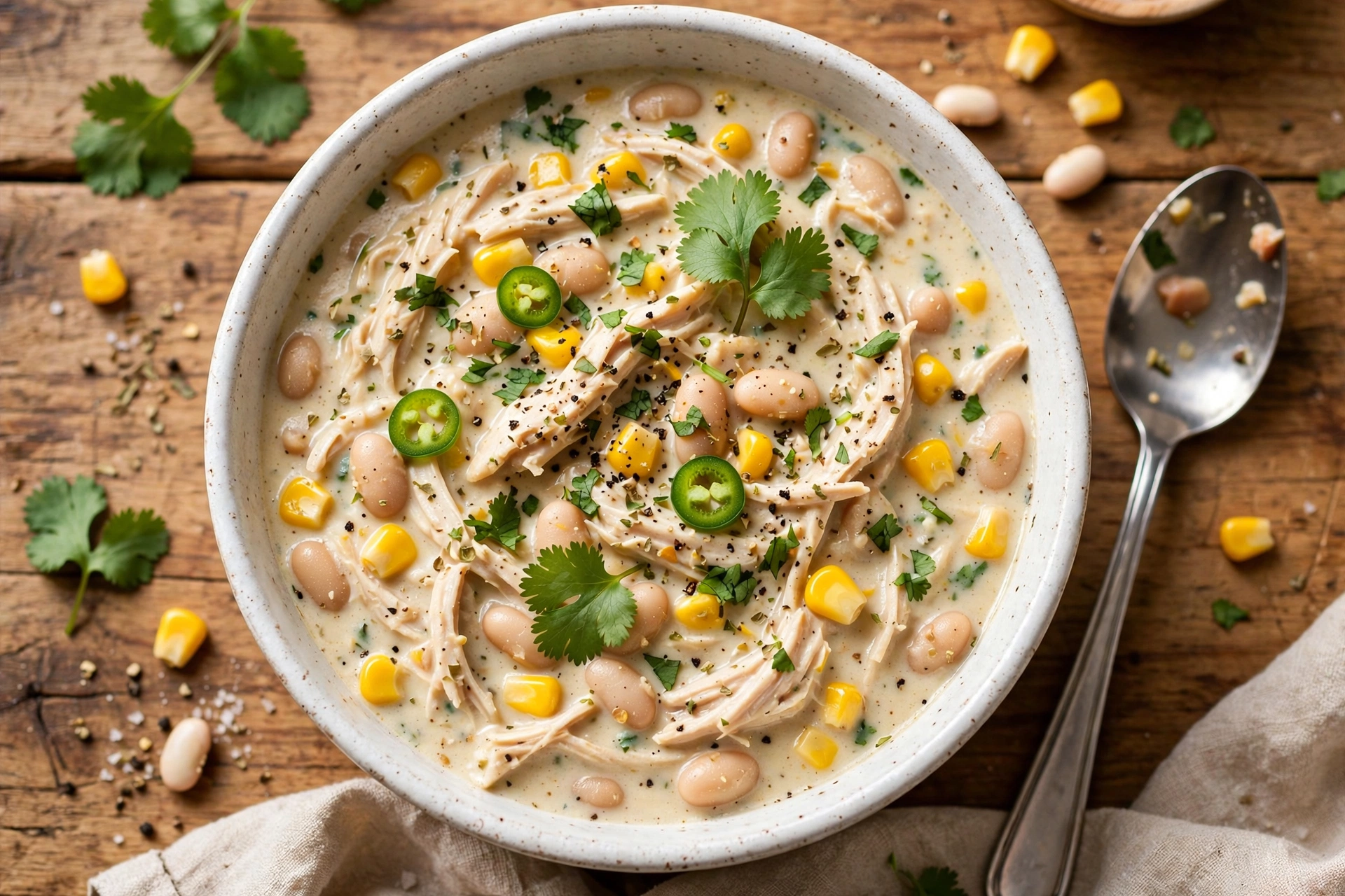 Crockpot White Chicken Chili