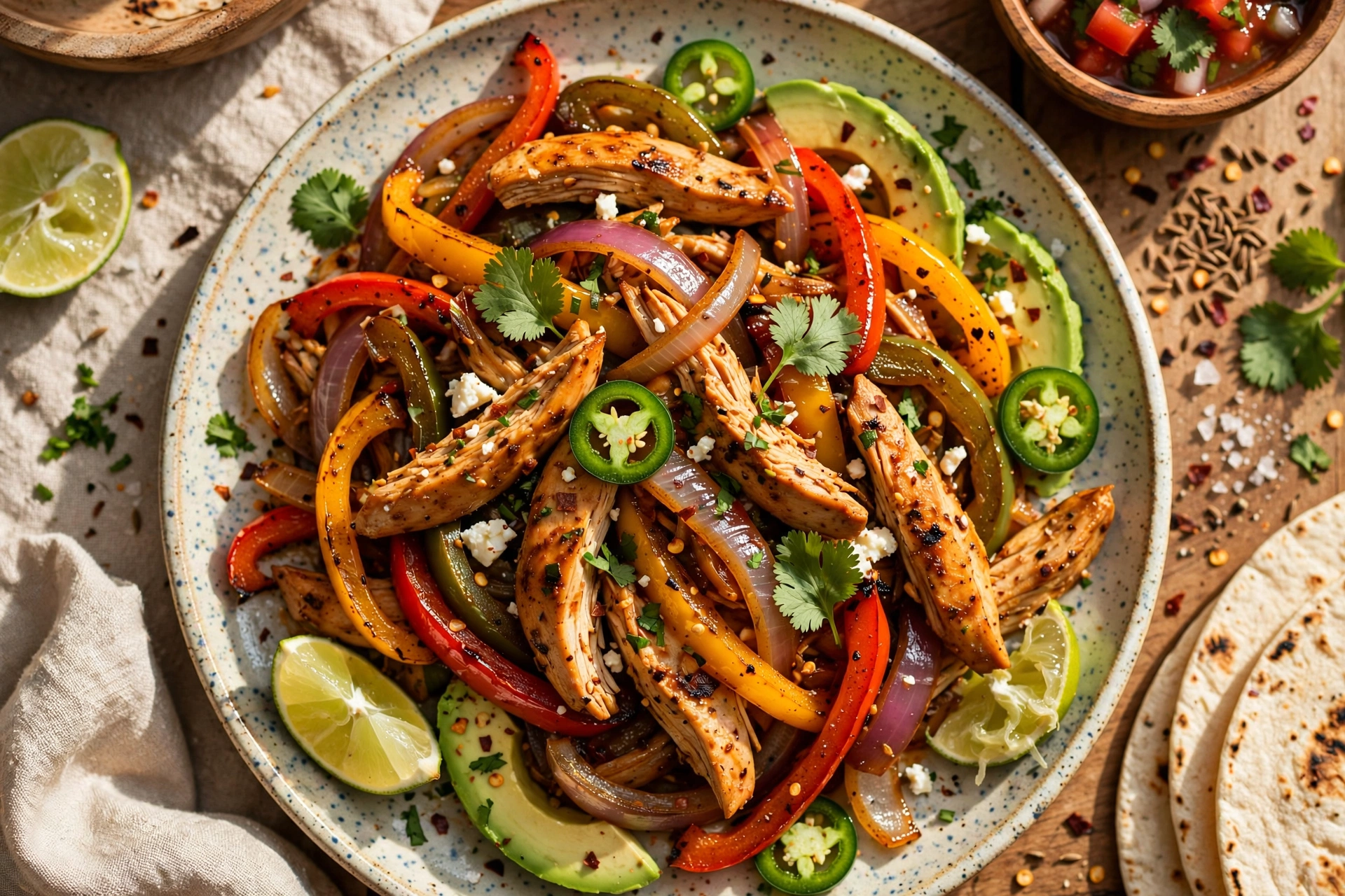 Slow Cooker Chicken Fajitas